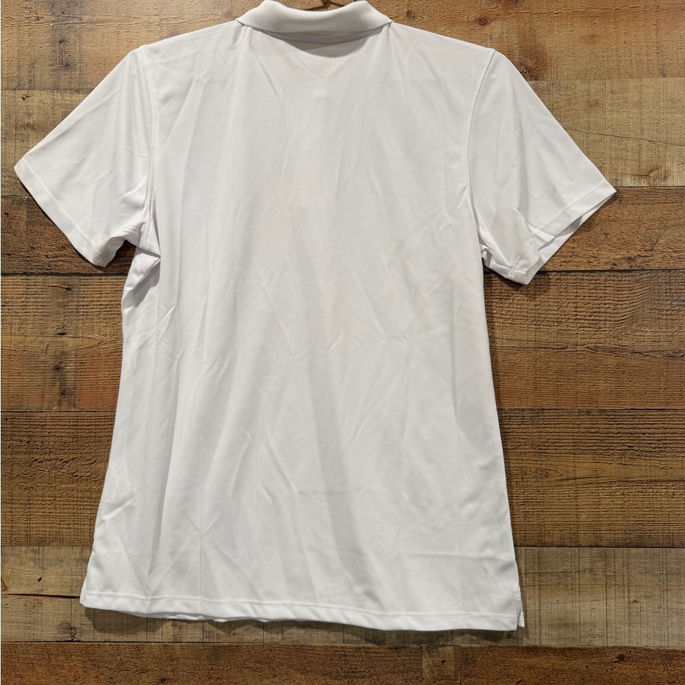 Russell Athletic Women’s White Button Down Polo Shirt Size Large - Picture 3 of 5